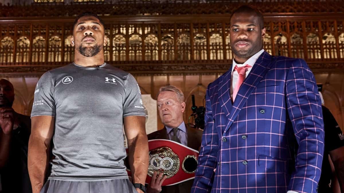 Anthony Joshua and Daniel Dubois