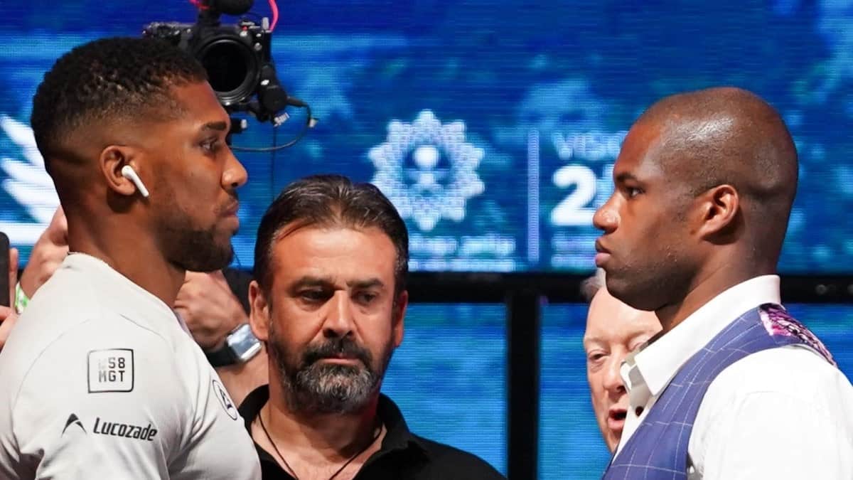 Anthony Joshua and Daniel Dubois