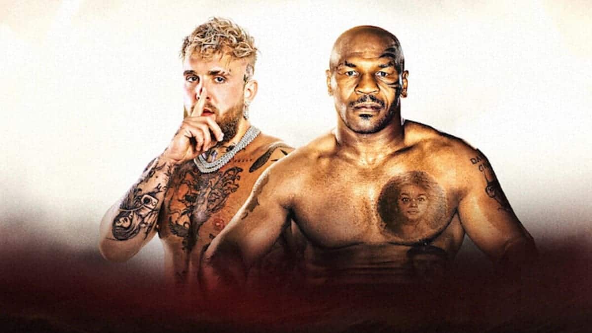 Jake Paul Mike Tyson new poster Paul vs Tyson