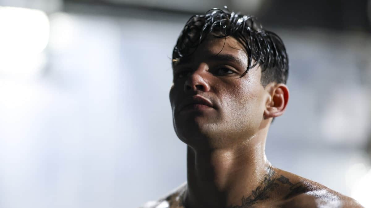 Ryan Garcia in the gym