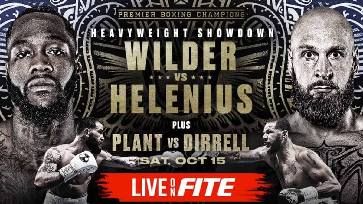 Wilder vs Helenius Deontay Wilder Robert Helenius